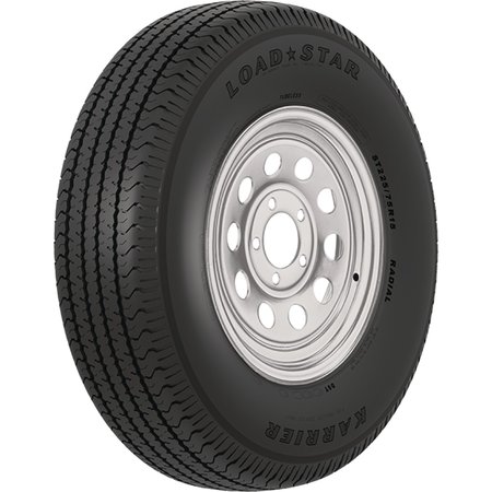 LOADSTAR TIRES 13" ST Radial Tire & Wheel Assembly, ST185/80R13 C/5-Hole Modular Silver 32013